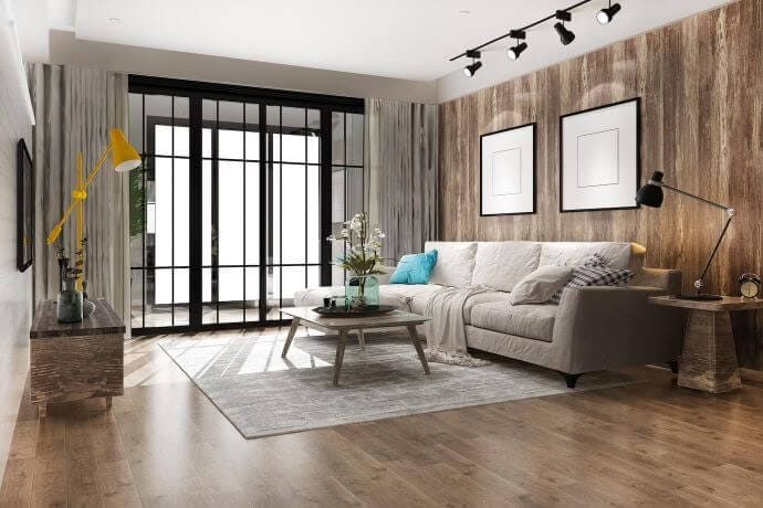 Laminate in hall
