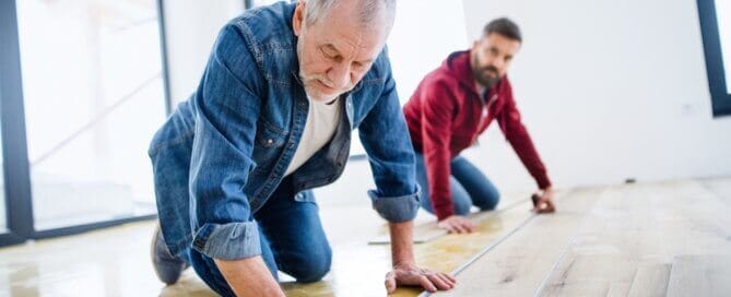 In-house floor installers with warranty