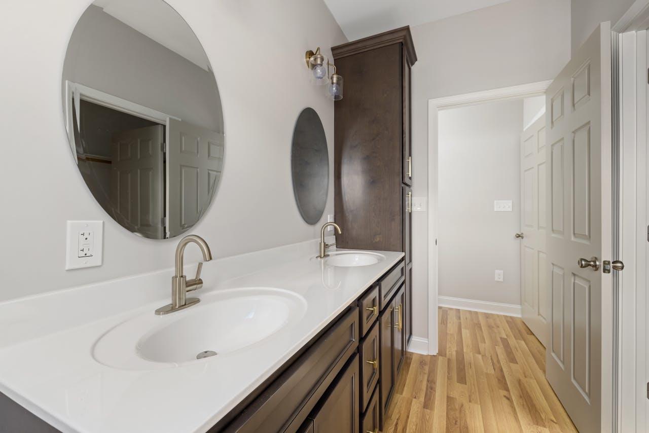 bathroom LVP flooring